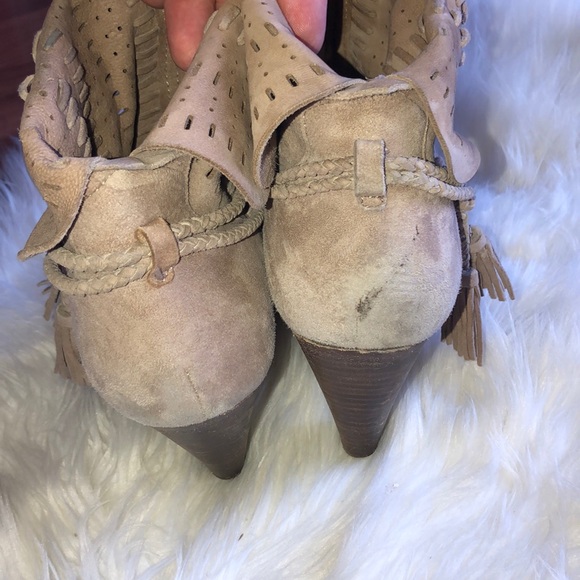 Dolce Vita Peek Toe Booties Size 8 - Picture 6 of 8